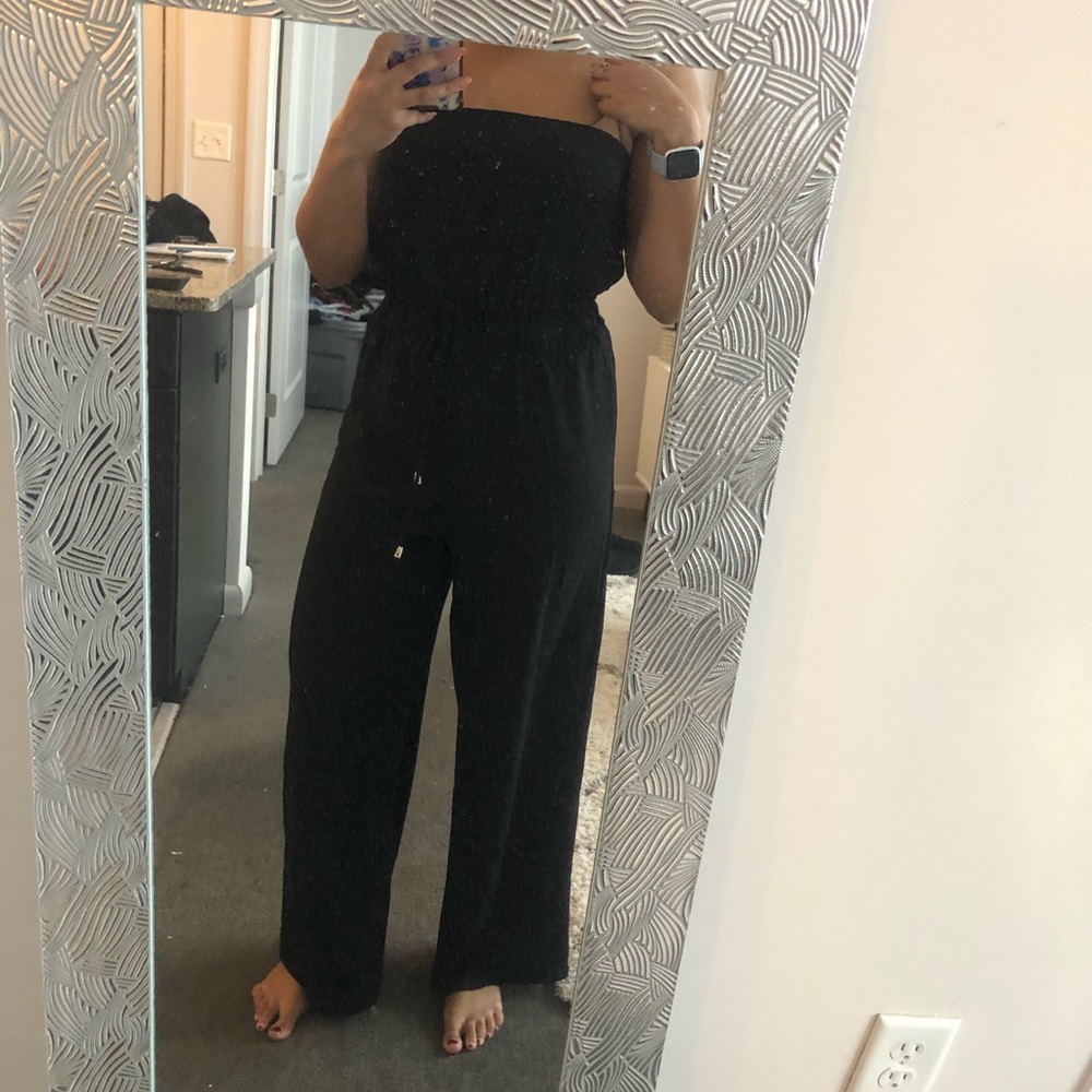 Strapless romper
